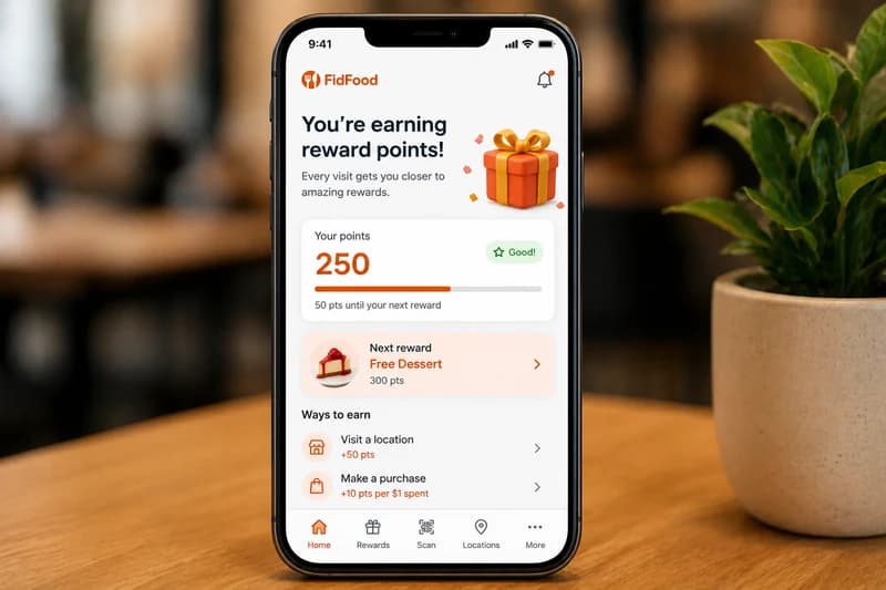 Customer points progress