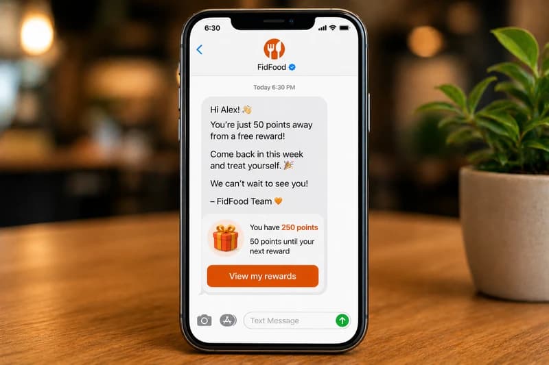 SMS reward reminder